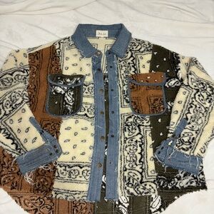 Oli & Hali Multicolor Patchwork Jean Jacket